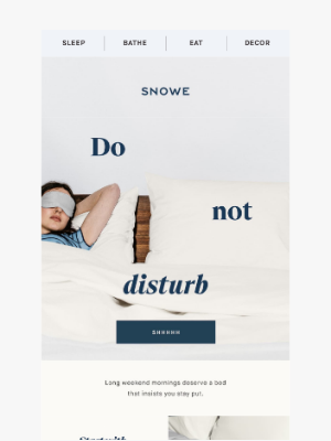 SNOWE - Do not disturb