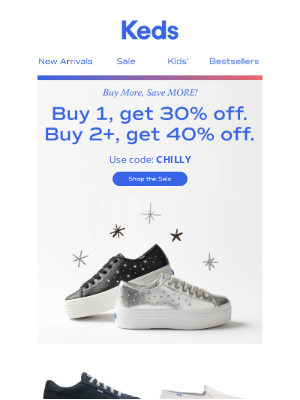 Keds - 🎁 Last-minute savings! Up to 40% OFF.