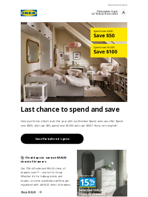 IKEA (AU) - Final chance to spend and save