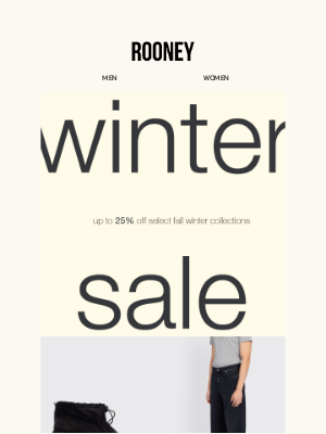 Rooney Shop - WINTER SALE: UP TO 25% SELECT FW24