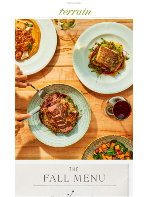 Anthropologie - Explore new fall flavors at the Cafe.