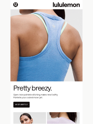 Lululemon - New Swiftly Pointelle: Cool moves only
