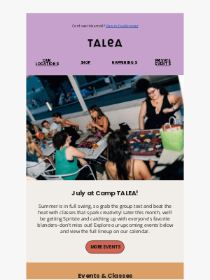 Talea Beer Co. - July at TALEA 🌴
