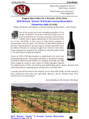 K&L Wine Merchants - Old-Vine Mourvèdre at a Fraction of the Price—Rhône Soul, Sierra Terroir