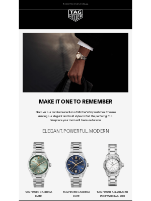 TAG Heuer - A curated selection for Mother's Day