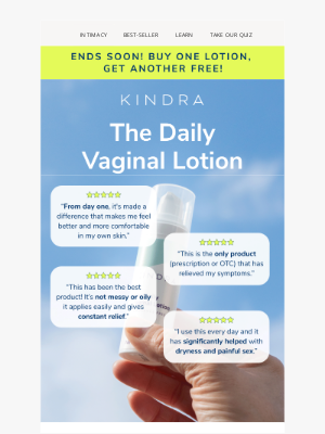 Kindra - Sexual Dysfunction & The Daily Vaginal Lotion
