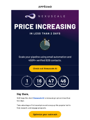 AppSumo - Scaling up
