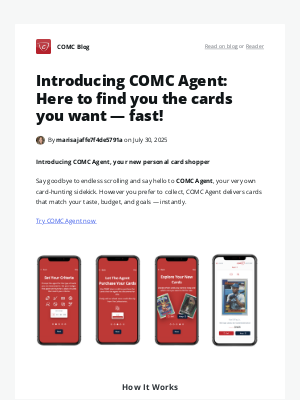 COMC - Introducing COMC Agent: Here to find you the cards you want — fast!