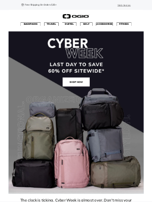 Ogio - LAST DAY: Up to 60% off Sitewide