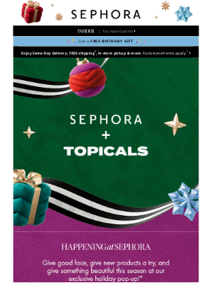 Sephora - Celebrate the holidays with us in Times Square