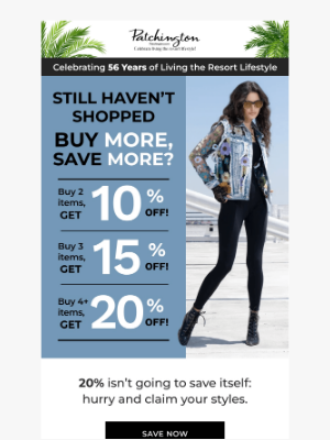 Patchington - Ends SOON: 20% Off Sitewide 🛍️
