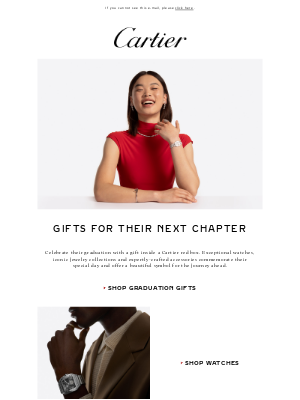 Cartier - For a momentous graduation