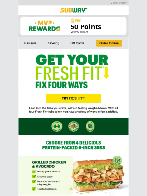 Subway - jeanne, tried one of our 4 new subs yet?
