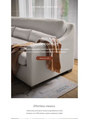 Interior Define - Get the Look: Classic Comfort