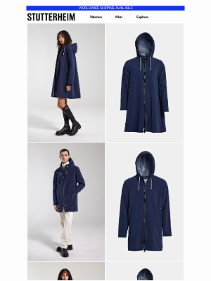 Stutterheim Raincoats - This Just In: Matte Navy