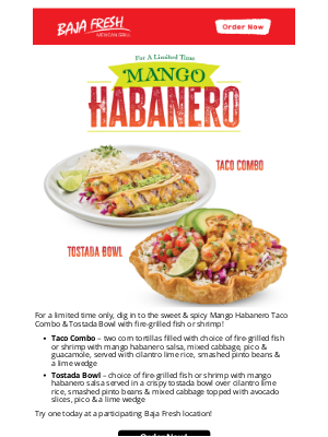 Baja Fresh - Spicy. Sweet. Delicious.