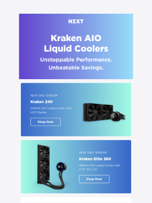 NZXT - Unleash the Chill: Kraken Coolers at Unbeatable Prices!