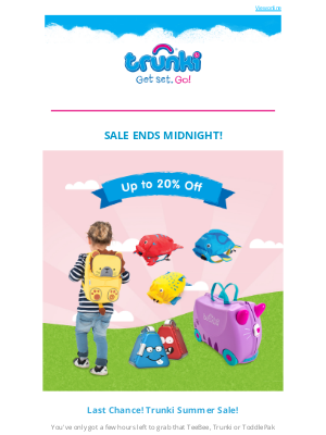 Trunki (UK) - ⚡Eek! Sale Ends Midnight Tonight 😱