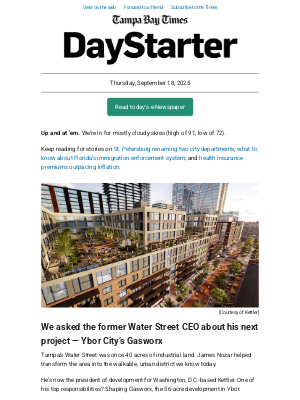 Tampa Bay Times - How will Gasworx help shape Tampa's future?