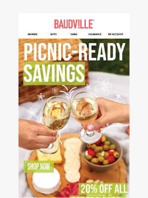 Baudville - Picnic Perfect: Save 20% on Your $150 Order!