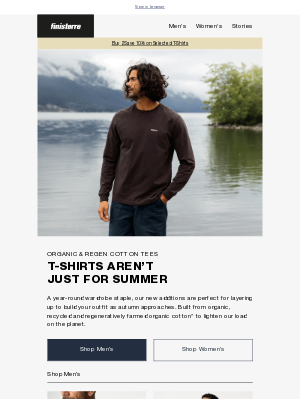 Finisterre - T-Shirts Aren't Just For Summer