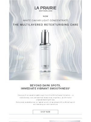 La Prairie - Experience the latest White Caviar creation exclusively on laprairie.com