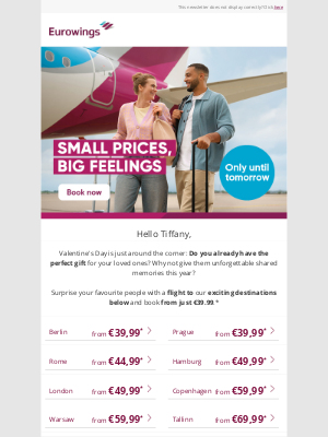 Eurowings - ❤️✈️ Tomorrow is Valentine's Day