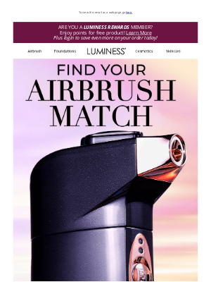 Luminess Beauty - Meet Your Airbrush Match