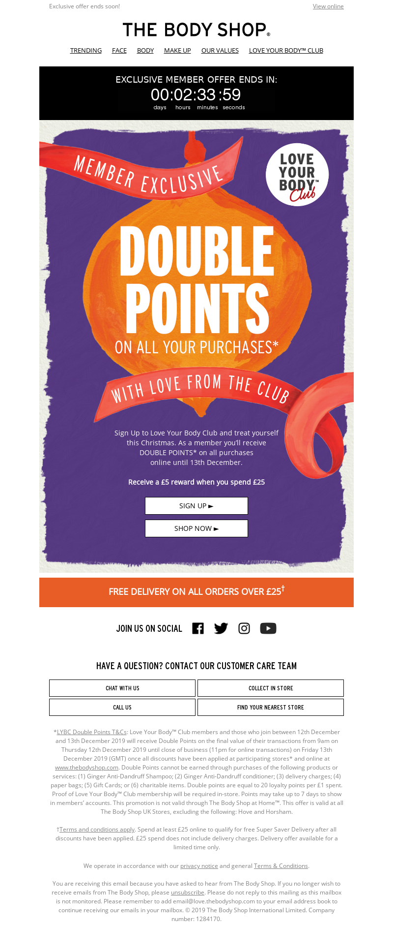 The Body Shop (UK) - Get rewarded sooner! 🏆