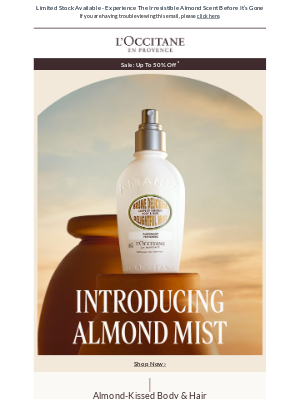 L'Occitane (United Kingdom) - The New Almond Mist Is Here