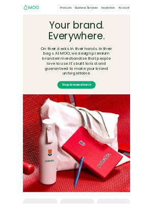 MOO - Branded Merch. But, y’know, good.