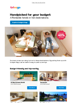Trivago - Getaways that fit your budget 👛
