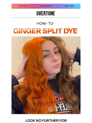 oVertone - TREND ALERT: Ginger split dye for fall 🧡