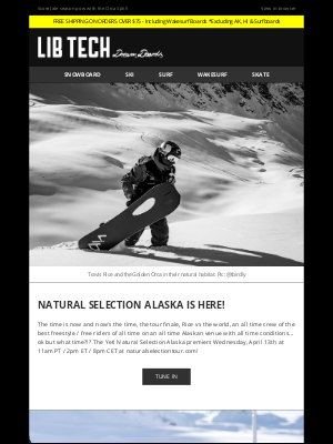 Gnu Snowboards - Natural Selection Alaska Is Here!