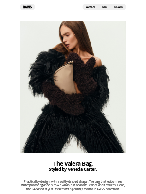 Rains - Styling the Valera Bag.