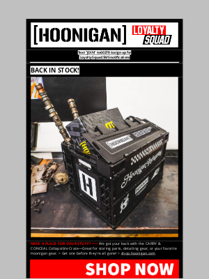 Hoonigan - It stacks, it compacts, and it's BACK