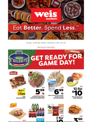 Weis Markets - Tailgate Like A Pro With These Deals 🏈