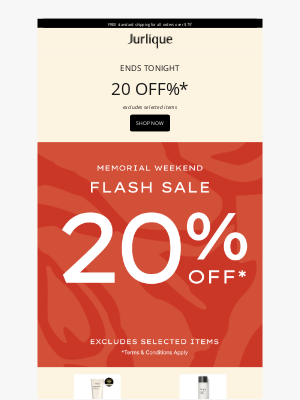 Jurlique - Last Chance to Save 20% ⏰