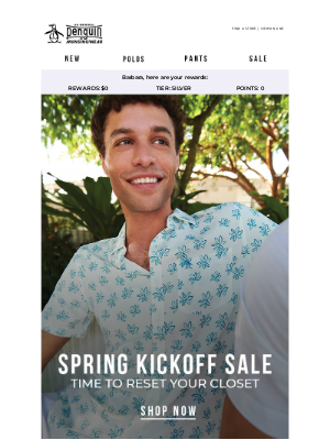 Original Penguin - Dive Into Style with the Spring Kickoff Sale