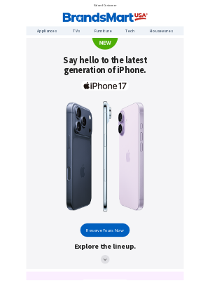 BrandsMart USA - 🍎 iPhone 17 Coming Soon: Pre-Order Now!