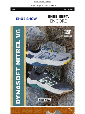 SHOE SHOW - Get on the move with New Balance.