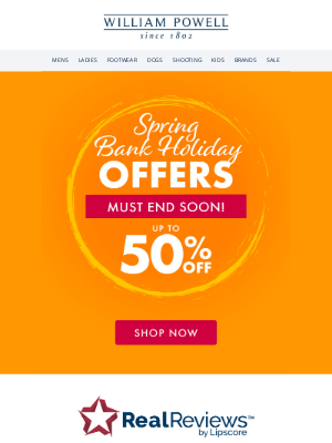 William Powell - Spring Deals Have Sprung! - MUST END SOON 🌷