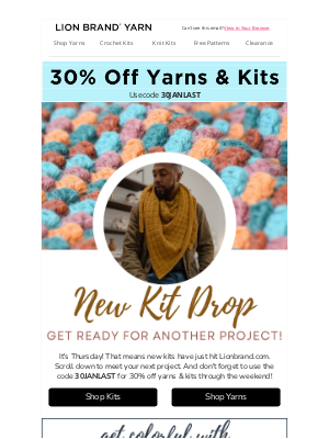 Lion Brand Yarn - Curl Up With 30% Off A Giant Granny Square Blanket! 🧶