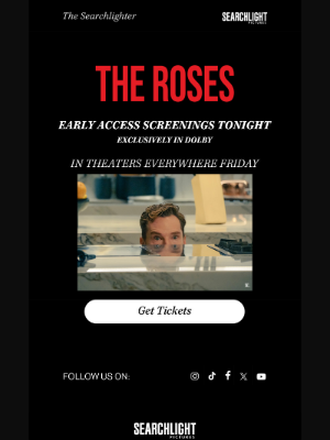 Celebrate The Roses with early access screenings