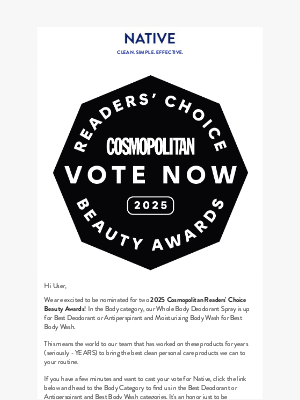 Native - We've been NOMINATED!🏆