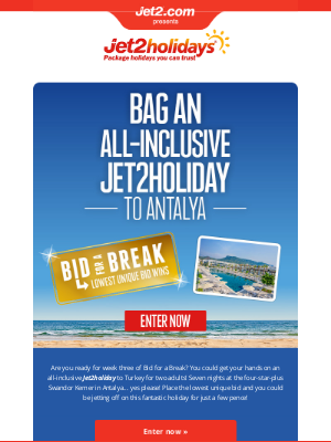 Jet2 (United Kingdom) - ✈ Another week, another Bid for a Break