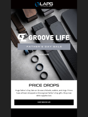 La Police Gear - Groove Belts, Wallets, & Rings still on sale!