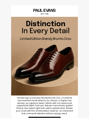 Paul Evans - Introducing Brandy Brunito Croc: Luxury Reimagined