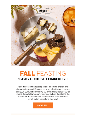 Mouth - FALL-ing for Cheese + Charc 🍁🧀