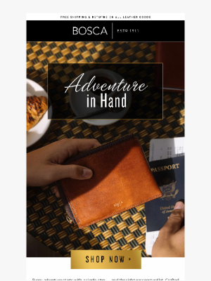 Bosca Accessories - Passport Ready? Adventure Awaits 🌍